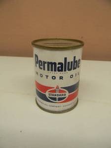 lot 120 image: VINTAGE STANDARD PERMALUBE OIL CAN ADVERTISING BANK - NICE - SEE PICTURES