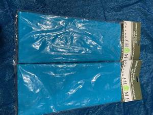 lot 16 image: Two Turquoise Director Chair Replacement Canvas by Casual Home