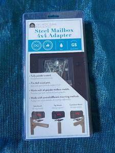lot 14A image: 4 in. x 4 in. Post Adapter in Black with 3 Mailbox Mounting Options by Architectural Mailboxes (352)