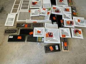 lot 55 image: Assorted Lot of Vents and Grills. 