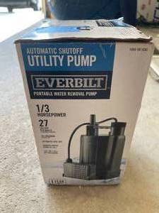 lot 48 image: 13 HP Automatic Utility Pump by Everbilt