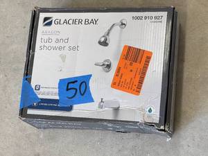 lot 50 image: Glacier Bay Aragon 2-Handle 1-Spray Tub and Shower Faucet in Chrome (Valve Included)
