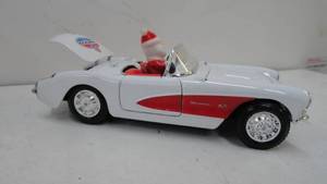 2- Amoco 1957 Corvette Convertible with Santa