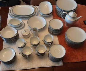 lot 10 image: Noritake China Service For 12 (Some Chips) Bring Boxes To Load