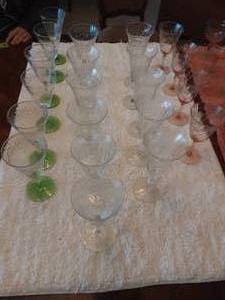 lot 12 image: Assorted Goblet Sets-Includes Tote With Lid