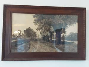 lot 23 image: Framed Sketch-Vintage 32x21
