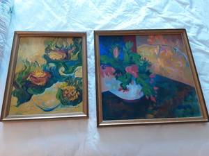 lot 61 image: 2-Original Framed Paintings