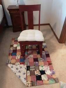 lot 69 image: Rocker & Crib Size Patchwork Quilt