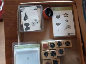 lot 113 image: Box Of Stampin Up & Scrapbook Related