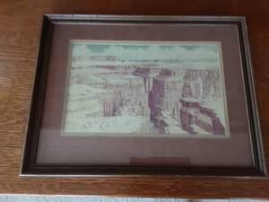 lot 118 image: Framed Picture Of The Grand Canyon