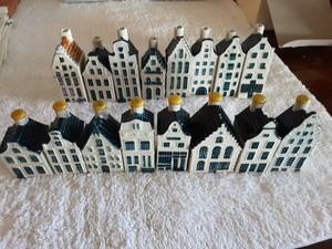 lot 143 image: Collection Of Blue Delfts KLM Distilleries Houses