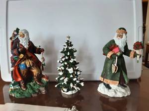 lot 149 image: Pipka Door County Santa (Signed), Tree Of Light, Poinsettia Santa