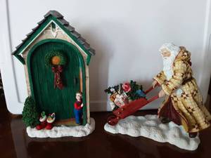 lot 156 image: Pipka Knock Knock Santa Door, Country Santa Klaus