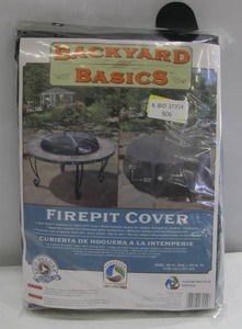 lot 906 image: Backyard Basics Firepit Cover 40 In X 20 In