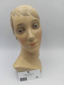Very Rare Antique Art Deco Flapper Mannequin Head (Valued $650)
