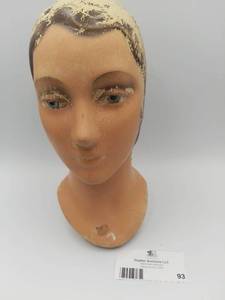 Very Rare Antique Art Deco Flapper Mannequin Head (Valued  $650)