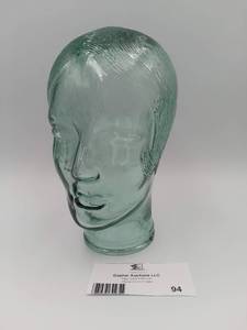 Vintage Glass Millenary Display Head (Valued $100)