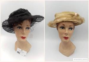 Antique 1915-20  Wired Horse Hair Hats (Valued $200)