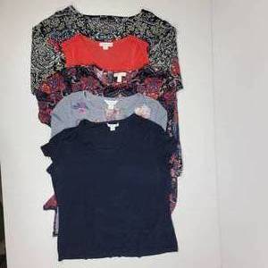 NEW 5 Women Shirts (1) Small Christopher Banks (2) Xtra-Large Coldwater Creek (1) Size 10 Carole Little (1) Xtra-Large Dana Buchman NEW