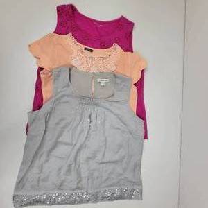 NEW 3 Women Tops (2) X-Large Coldwater Creek  Tops (1) Small Hoa Thanh Top NEW