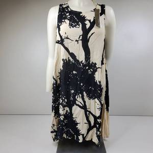 Luxury Brand Bell Kazan Hand-Made Summer A-Line Sundress with Graphic Print-Size L