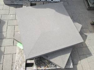 2  30 x 30 Charcoal pillar caps...