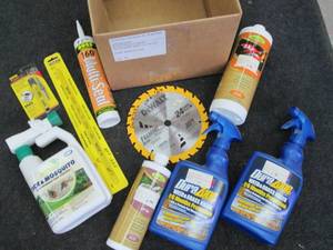 Box of hardware and chemicals...