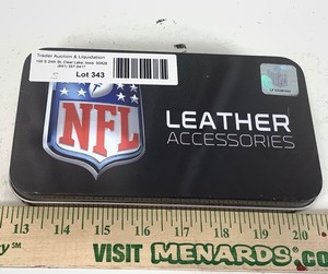 lot 1343 image: NFL Leather CheckbookWallet (NEW)
