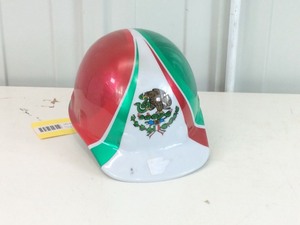 lot A323 image: Mexican Flag Hard Hat, new