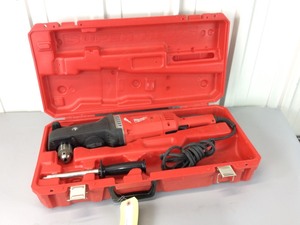lot 370 image: Milwaukee 12 13 Amp Super Hawg Angle Drill wcase, like new