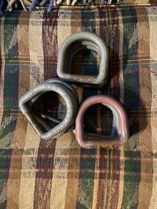 lot 49 image: Forged Lashing D rings 6130 lbs. 5...