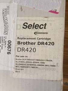 lot 54 image: Brother DR420 toner cartridge brand...