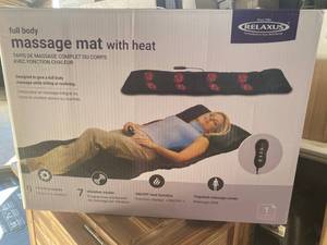 lot 55 image: Massage mat with heat brand new wo...