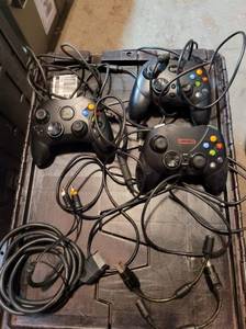 lot 63 image: 3 XBox controllers...