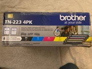 lot 83 image: Brother TN-223 4pk color toner cart...