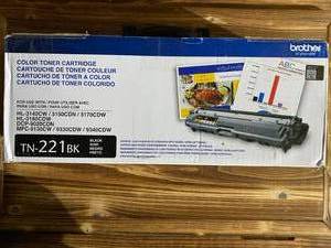lot 90 image: BROTHER TN-221BK Black Ink Toner br...