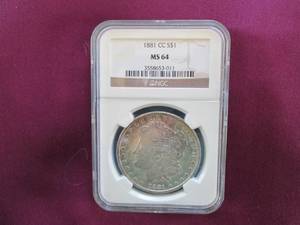 lot 6 image: 1881 CC Carson City Morgan Dollar N...