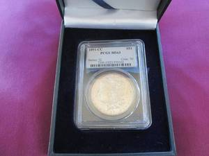 lot 13 image: 1891 CC Carson City Morgan Dollar P...