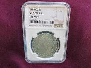 lot 15 image: 1893 CC Carson City Morgan Dollar N...