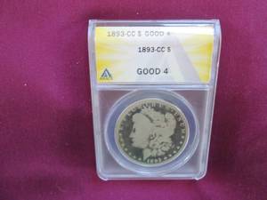 lot 16 image: 1893 CC Casron City Morgan Dollar A...