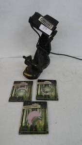 lot 39 image: Oregon Chain Saw Sharpener With 3 Blades New