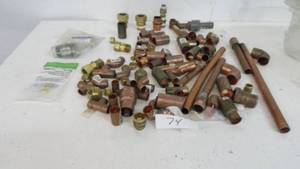 lot 74 image: Plumbing Fittings CopperBrass