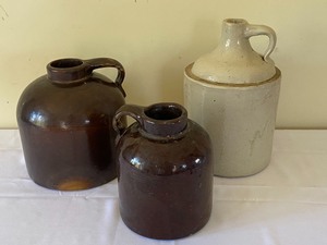 lot 7 image: Three Stoneware Jugs