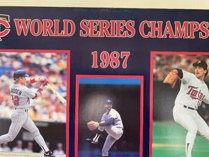 lot 55 image: Two Minnesota Twins 1987 World Series Posters