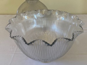 lot 65 image: Two Large Holopane Glass Shades