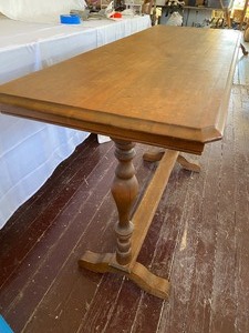 lot 69 image: 1920s Basswood Sofa Table