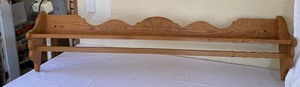 lot 76 image: Handmade Oak Wall Shelf