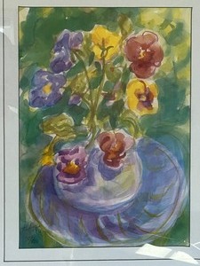 lot 81 image: Framed Watercolor Print