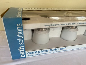 lot 96 image: Three Piece Vanity Light Set (New)