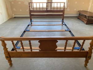 lot 229 image: Double Maple Bed Frame